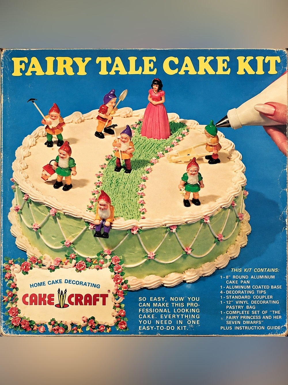 Vintage Snow White & Seven Dwarfs Cake Craft‎ Topper Set